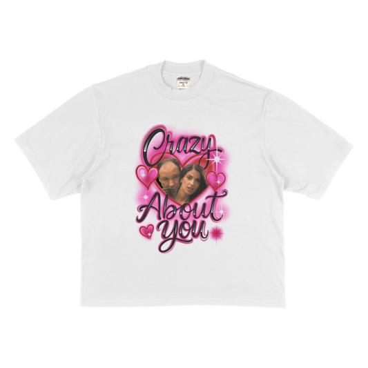 Crazy About You Tee Shirt-Pink