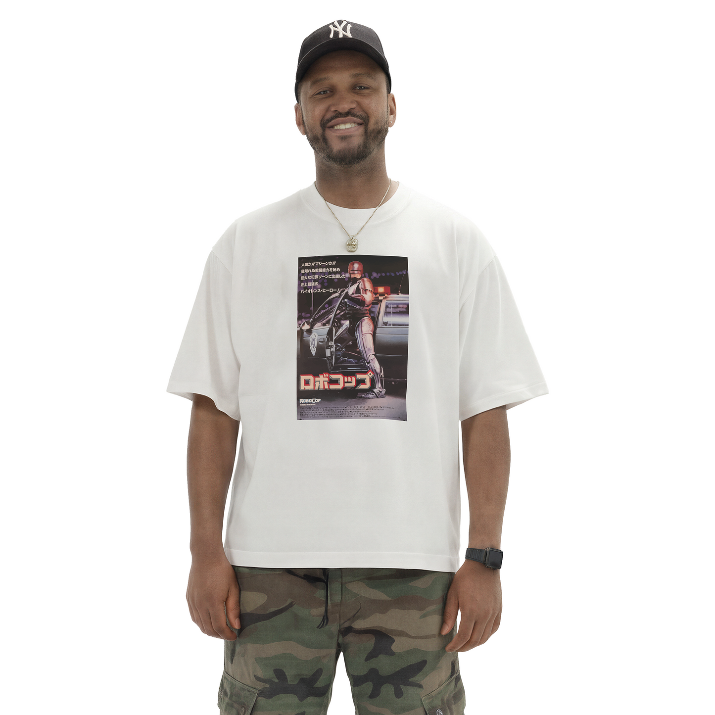 Robocop Poster Oversized Tee Shirt