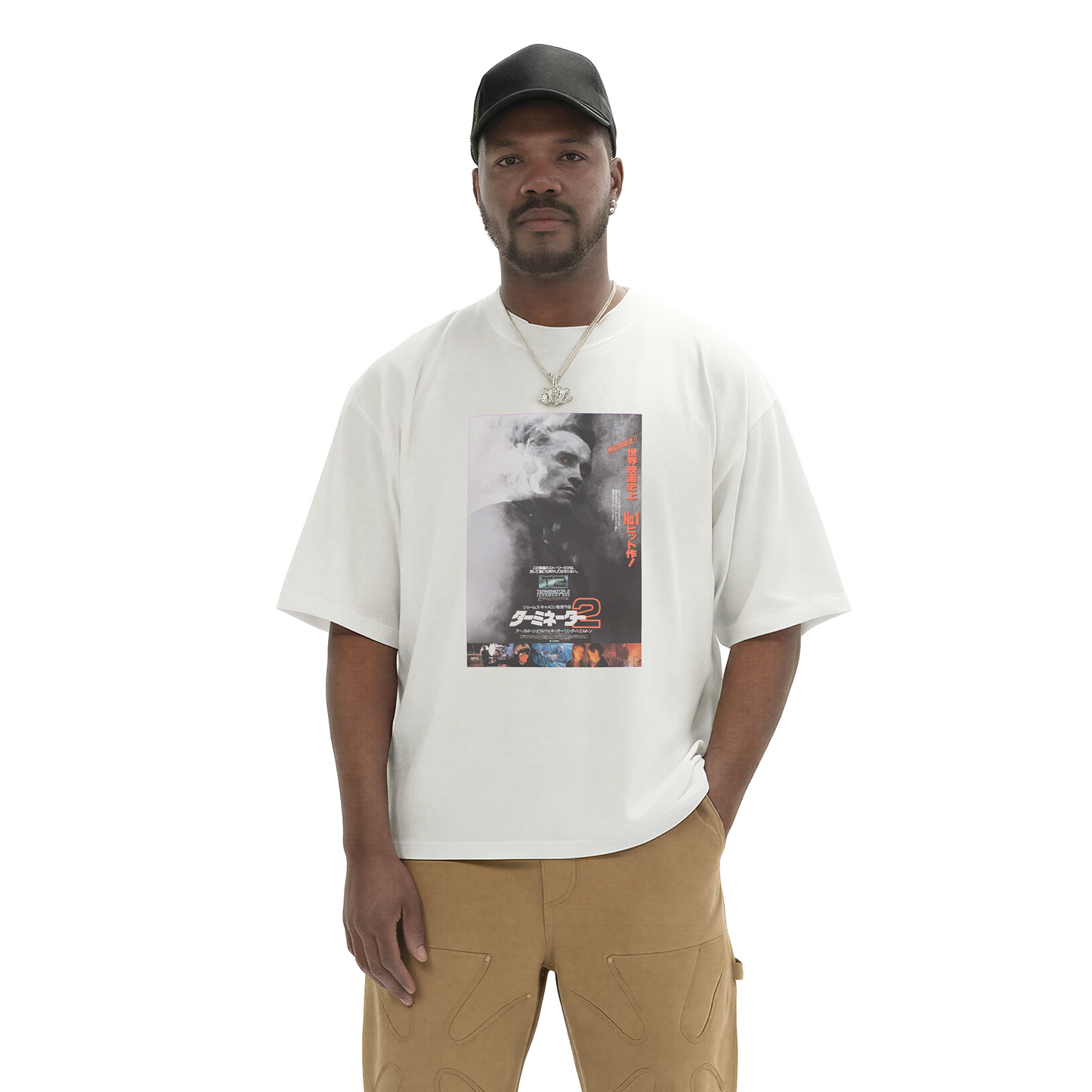 Terminator 2 Poster Oversized Tee Shirt